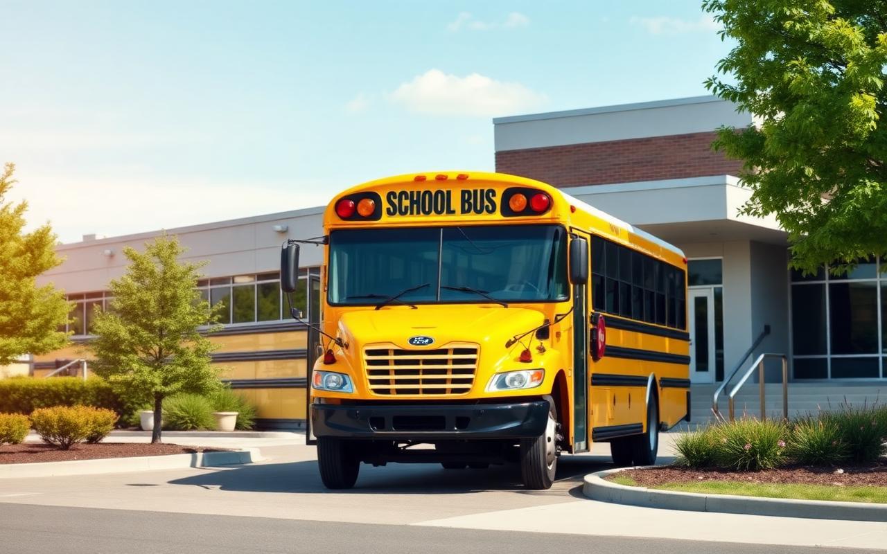 School bus ready for a trip